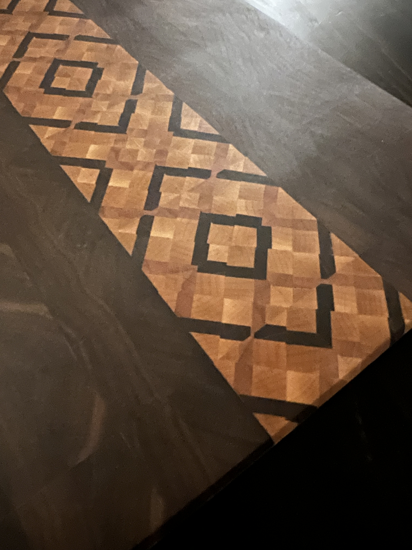 St. Patrick's Day end grain cutting board Celtic Knot