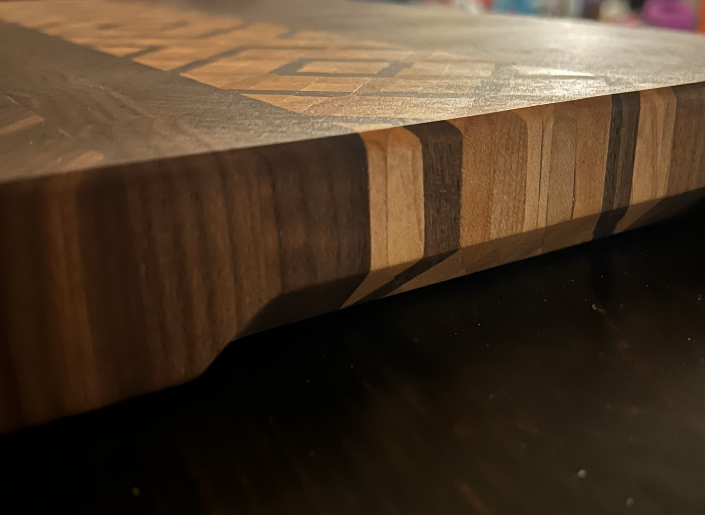 St. Patrick's Day end grain cutting board Celtic Knot