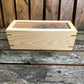 Wooden box on a wooden surface with a rustic background