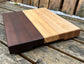 “Detail of hand-finished roasted maple and cherry surface on The Reykjavík cutting board.”