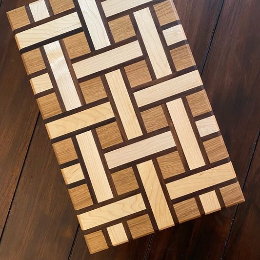 Thanksgiving Cutting Board Apple Pie Weave